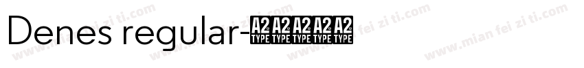 Denes regular字体转换